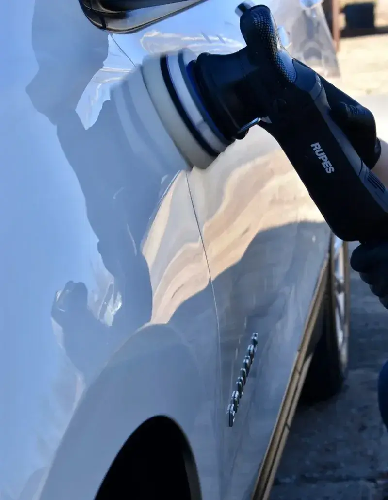 Car detailing in progress