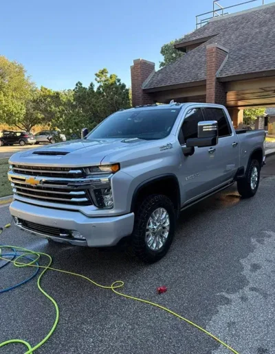 Exterior of truck after detailing